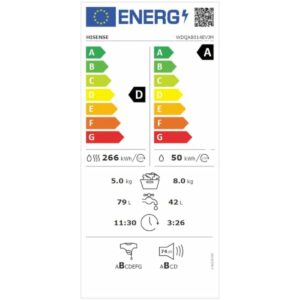 Washer – Dryer Hisense WDQA8014EVJM 1400 rpm